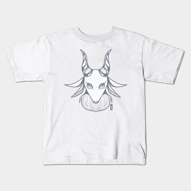 Taro head - Gray Kids T-Shirt by darklightlantern@gmail.com